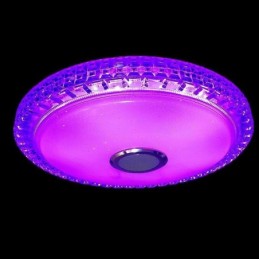 Plafonnier encastré avec télécommande et haut-parleur Bluetooth pour musique