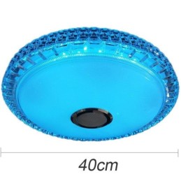 Plafonnier encastré avec télécommande et haut-parleur Bluetooth pour musique