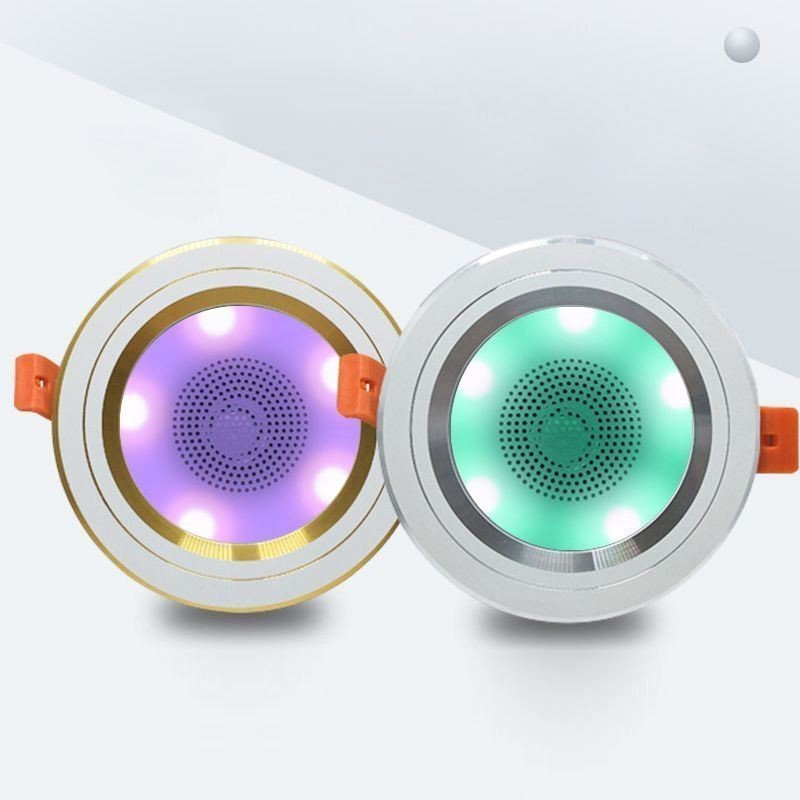 Plafonnier intelligent avec haut-parleur Bluetooth et musique, idéal pour téléphone portable