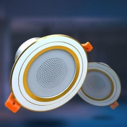 Plafonnier intelligent avec haut-parleur Bluetooth et musique, idéal pour téléphone portable