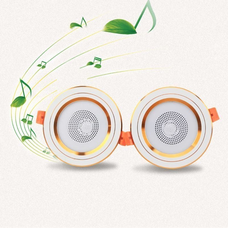Plafonnier intelligent avec haut-parleur Bluetooth et musique, idéal pour téléphone portable