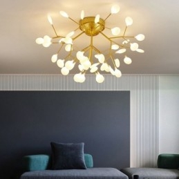 Plafonnier encastré de style nordique minimaliste, luminaire décoratif