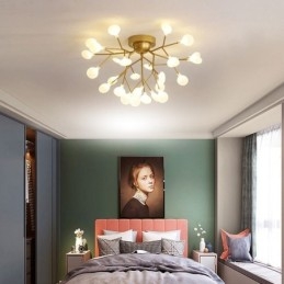 Plafonnier encastré de style nordique minimaliste, luminaire décoratif