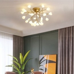 Plafonnier encastré de style nordique minimaliste, luminaire décoratif