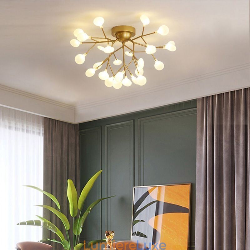Plafonnier encastré de style nordique minimaliste, luminaire décoratif