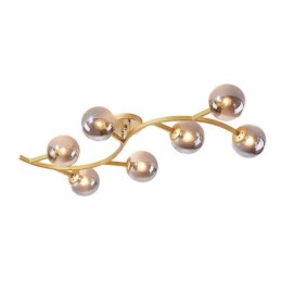 Plafonnier moderne minimaliste en forme de branche avec globe en verre