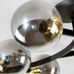 Plafonnier moderne minimaliste en forme de branche avec globe en verre
