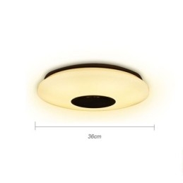 Plafonnier encastré coloré avec fonction de synchronisation du haut-parleur musical Bluetooth