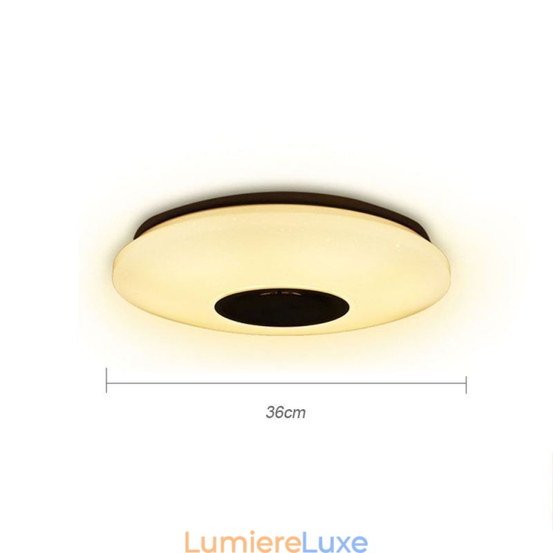 Plafonnier encastré coloré avec fonction de synchronisation du haut-parleur musical Bluetooth