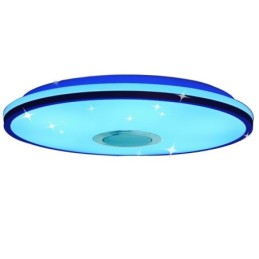 Plafonnier encastré coloré avec fonction de synchronisation du haut-parleur musical Bluetooth