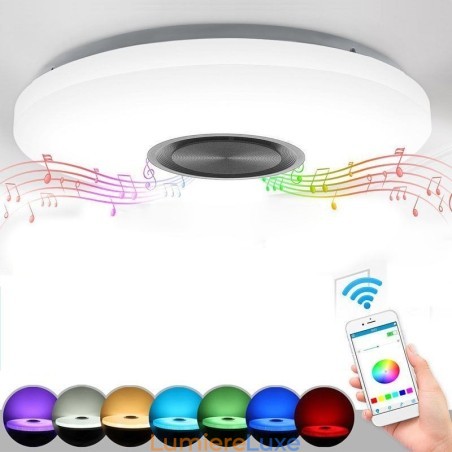 Lampe décorative encastrée avec télécommande et haut-parleur musical Bluetooth Lampe décorative encastrée avec télécommande et haut-parleur musical Bluetooth