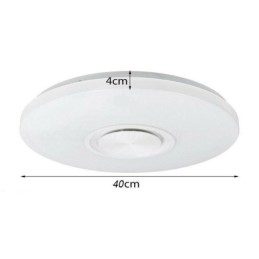 Lampe décorative encastrée avec télécommande et haut-parleur musical Bluetooth