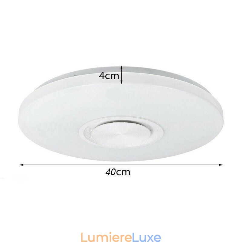 Lampe décorative encastrée avec télécommande et haut-parleur musical Bluetooth