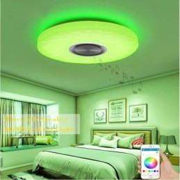 Lampe décorative encastrée avec télécommande et haut-parleur musical Bluetooth