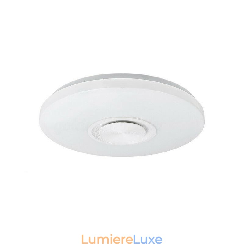 Lampe décorative encastrée avec télécommande et haut-parleur musical Bluetooth