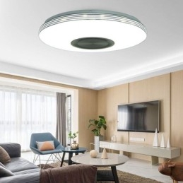 Plafonnier encastré, lampe décorative, télécommande par application, haut-parleur musical Bluetooth