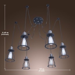 Lustre de peinture de style mini vintage classique traditionnel