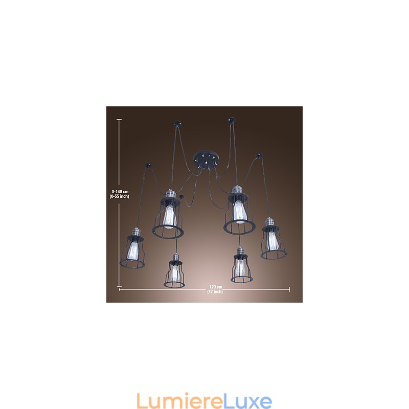 Lustre de peinture de style mini vintage classique traditionnel