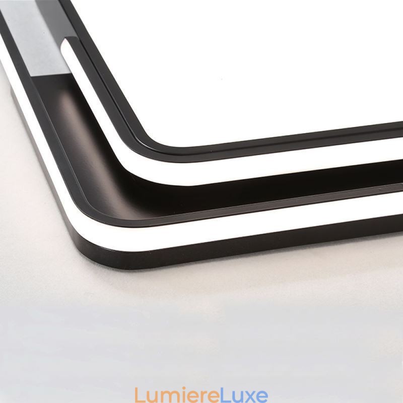 Plafonnier encastré moderne et simple, luminaire carré en acrylique