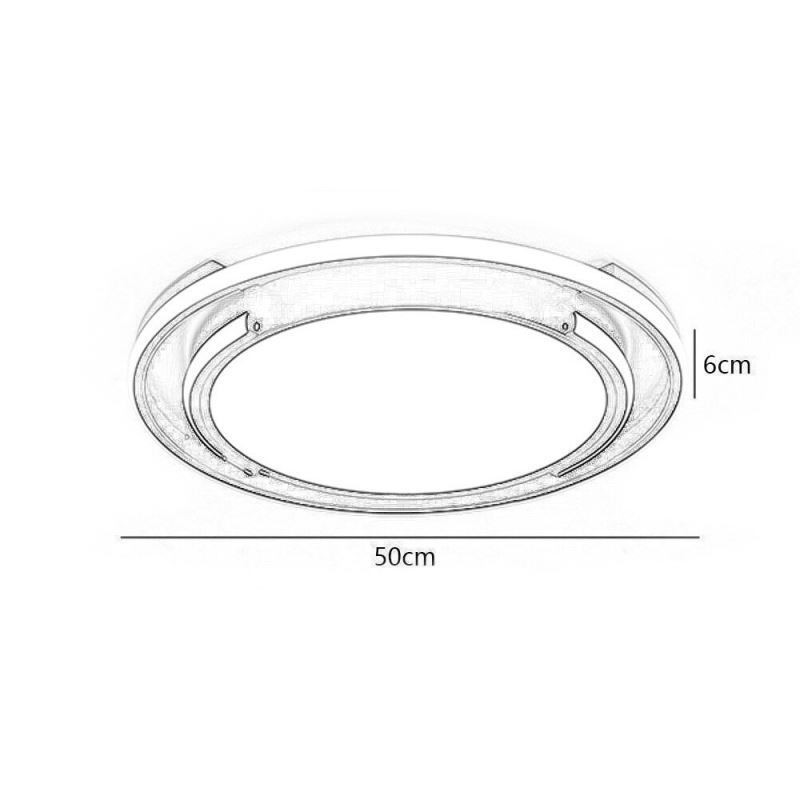 Plafonnier circulaire encastré minimaliste moderne