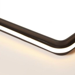 Plafonnier carré minimaliste à encastrer, éclairage acrylique moderne