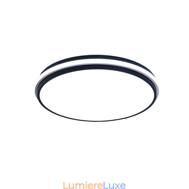 Plafonnier circulaire minimaliste à encastrer, éclairage acrylique moderne