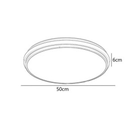 Plafonnier circulaire minimaliste à encastrer, éclairage acrylique moderne
