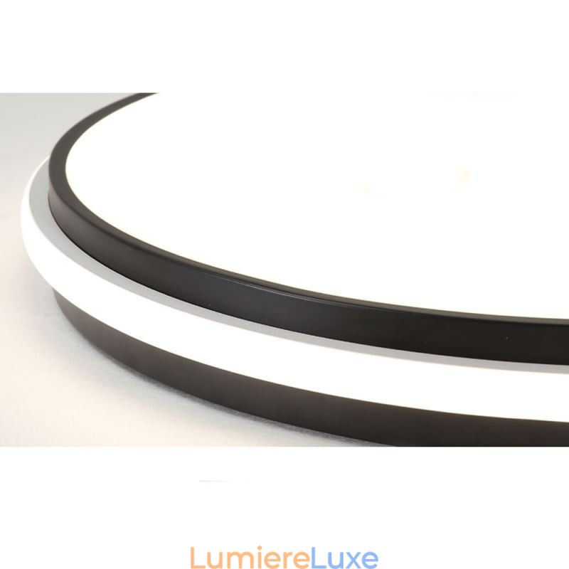 Plafonnier circulaire minimaliste à encastrer, éclairage acrylique moderne