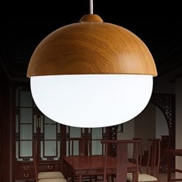 Lustre Mini Style Moderne Contemporain Bois Bambou