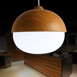 Lustre Mini Style Moderne Contemporain Bois Bambou