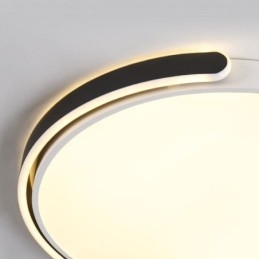 Plafonnier rond en acrylique à encastrer