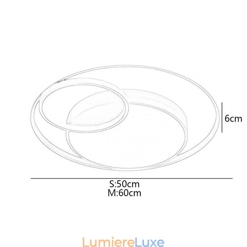 Plafonnier circulaire moderne encastré
