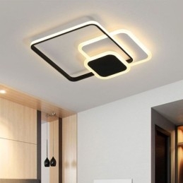Plafonnier décoratif encastré à cadres carrés