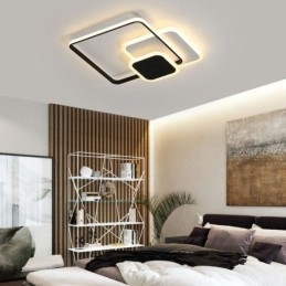 Plafonnier décoratif encastré à cadres carrés