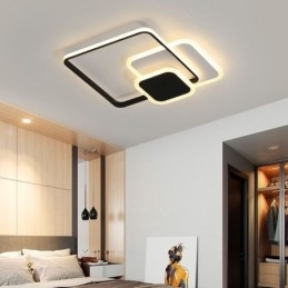 Plafonnier décoratif encastré à cadres carrés