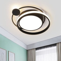 Plafonnier circulaire contemporain encastré