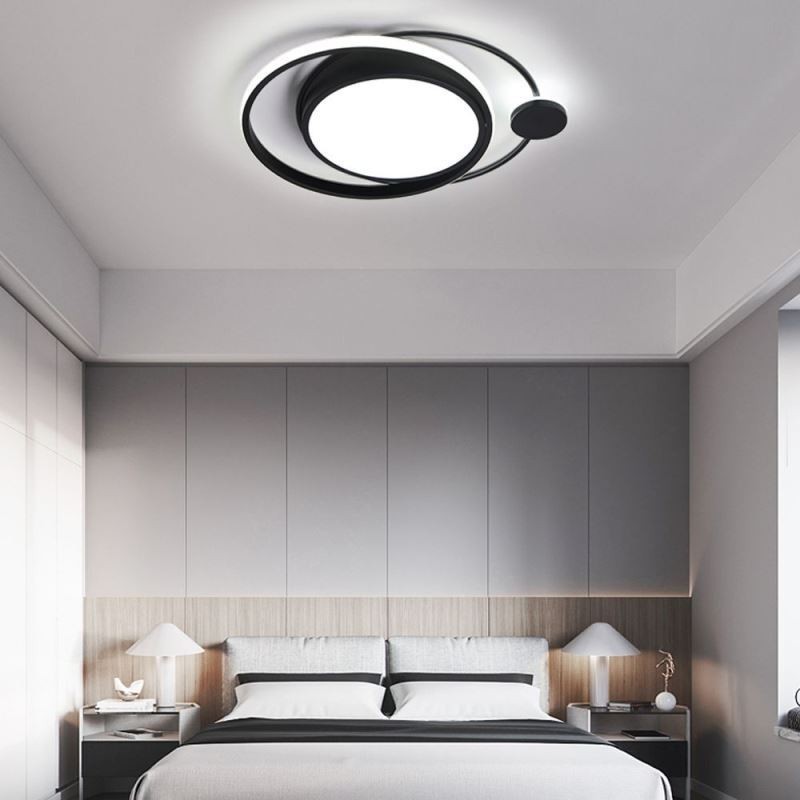 Plafonnier circulaire contemporain encastré