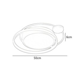 Plafonnier circulaire contemporain encastré