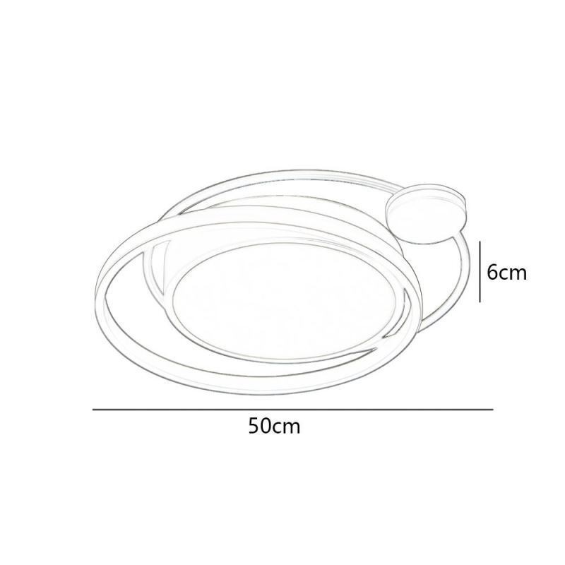 Plafonnier circulaire contemporain encastré