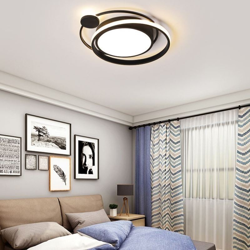 Plafonnier circulaire contemporain encastré