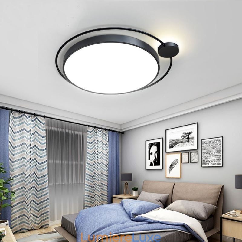 Plafonnier rond en acrylique de style simple