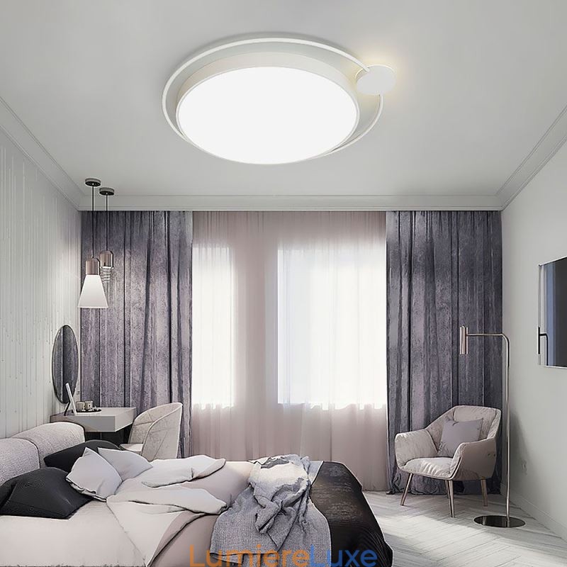 Plafonnier rond en acrylique de style simple