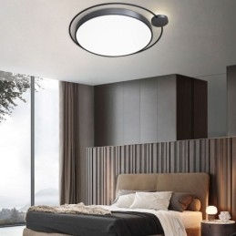Plafonnier rond en acrylique de style simple