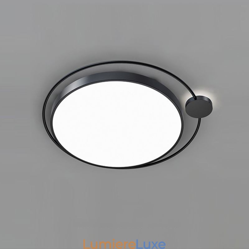 Plafonnier rond en acrylique de style simple