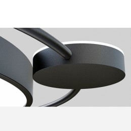 Plafonnier rond en acrylique de style simple