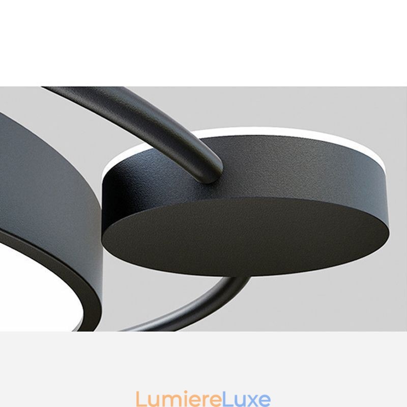 Plafonnier rond en acrylique de style simple
