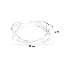 Plafonnier moderne Planet Flush Mount Plafonnier