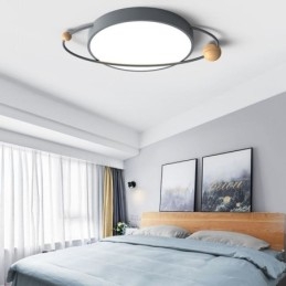 Plafonnier rond moderne Planet, luminaire encastré