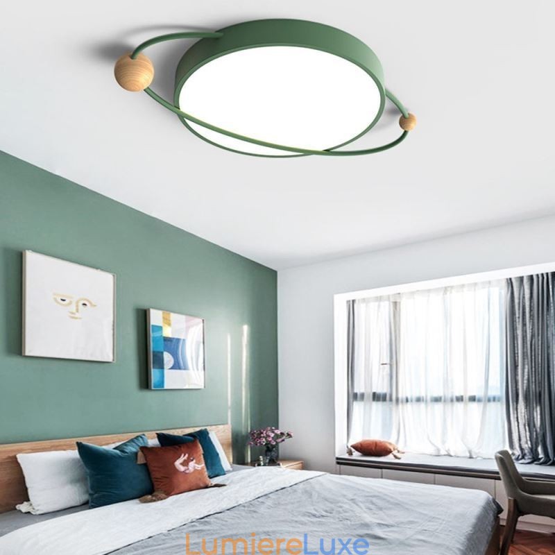 Plafonnier rond moderne Planet, luminaire encastré