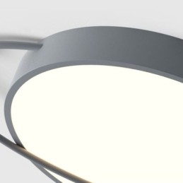 Plafonnier rond moderne Planet, luminaire encastré